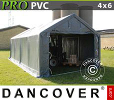 Portable garage PRO 4x6x2x3.1 m, PVC, Grey