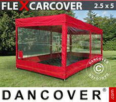 Portable garage Folding garage FleX Carcover, 2,5x5 m, Red