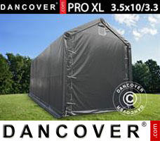 Portable garage PRO XL 3.5x10x3.3x3.94 m, PVC, Grey