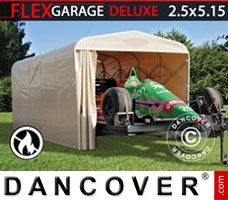 Portable garage Folding tunnel garage (Car), 2.5x5.15x2.15 m, Beige