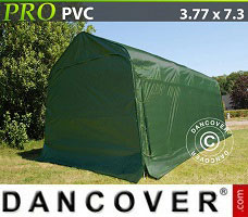 Portable garage PRO 3.77x7.3x3.24 m PVC, Green