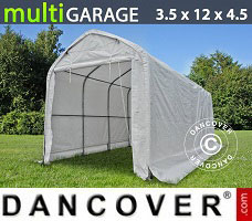 Portable garage multiGarage 3.5x12x3.5x4.5 m, White